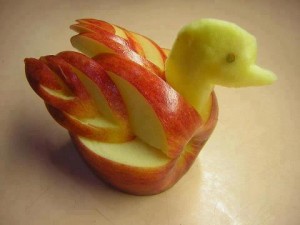 alma, gyümölcs, kacsa